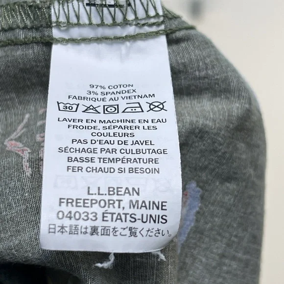 Men's L.L Bean Comfort Stretch Woven Sleep Shorts with Camping Dog Pattern - Picture 5 of 5